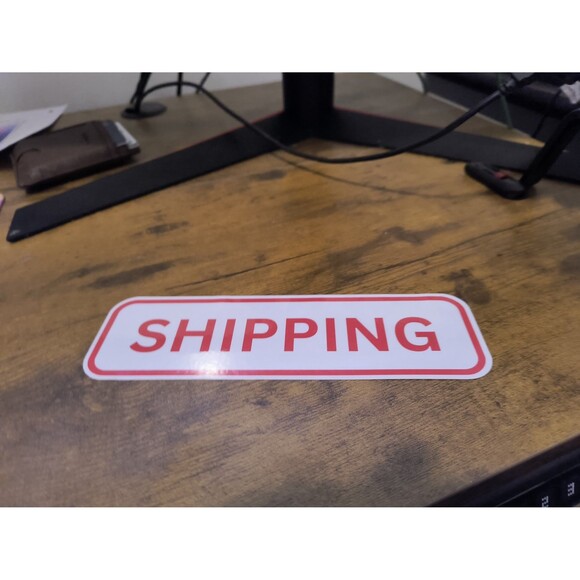 Shipping Area Sticker Sign Waterproof Vinyl Decal (2 Pack) - Picture 3 of 3